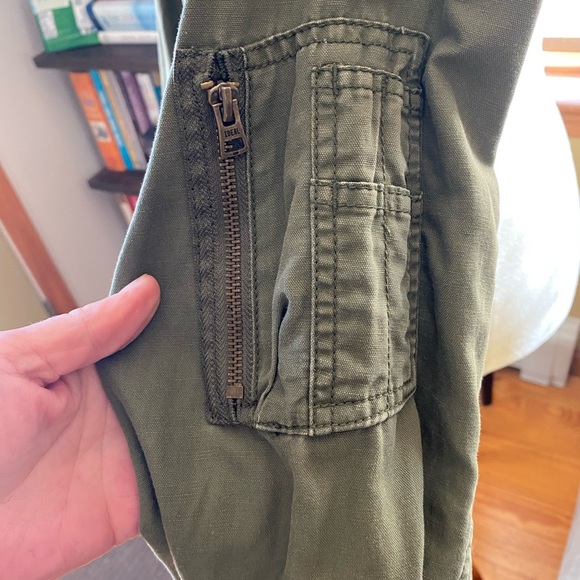 Men’s GAP Olive Green Bomber Jacket L - Picture 6 of 10